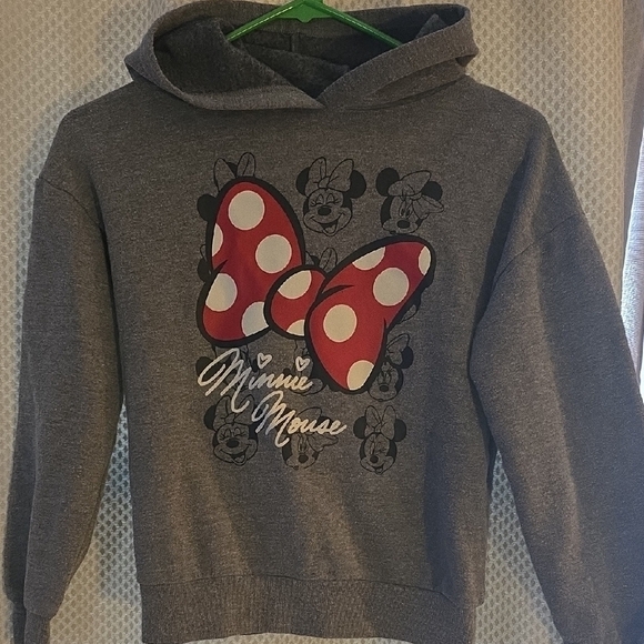 Disney Other - Disney Minnie Mouse Red and Gray Hoodie